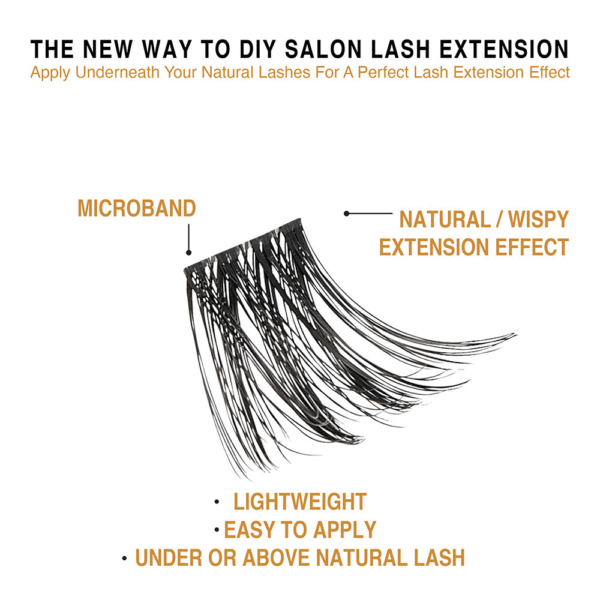 VLUXE BY IENVY EXTENDED FAUX MINK CLUSTER LASHES #03- [VE03] - Image 3