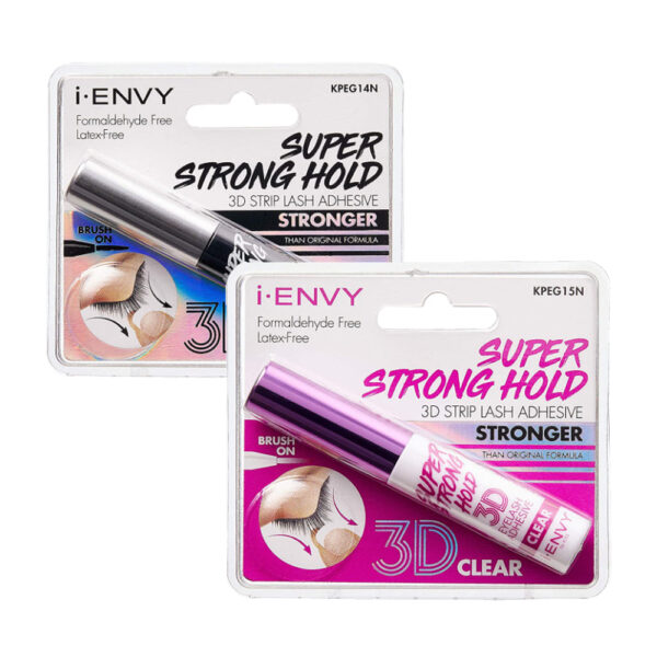 KISS I ENVY  BRUSH ON SUPER STRONG HOLD 3D STRIP LASH ADHESIVE  [KPEG14N]